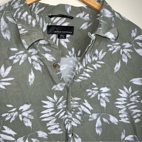 Greg Norman Sage Green Short Sleeve Button Down Shirt Size XL - Picture 2 of 7